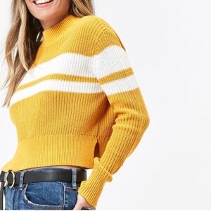 Lottie Moss x PacSun Yellow and white sweater sz M